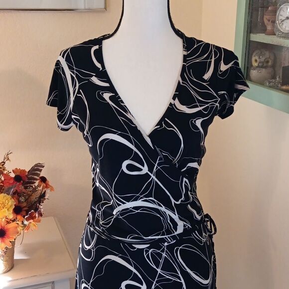 Blu Heaven Wrap Front Dress - Picture 2 of 10